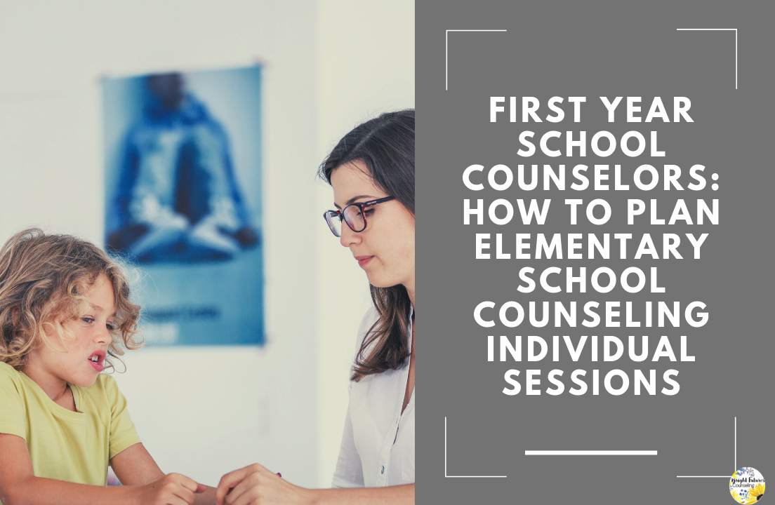 First Year School Counselors: How to Plan Elementary School Counseling Individual Sessions